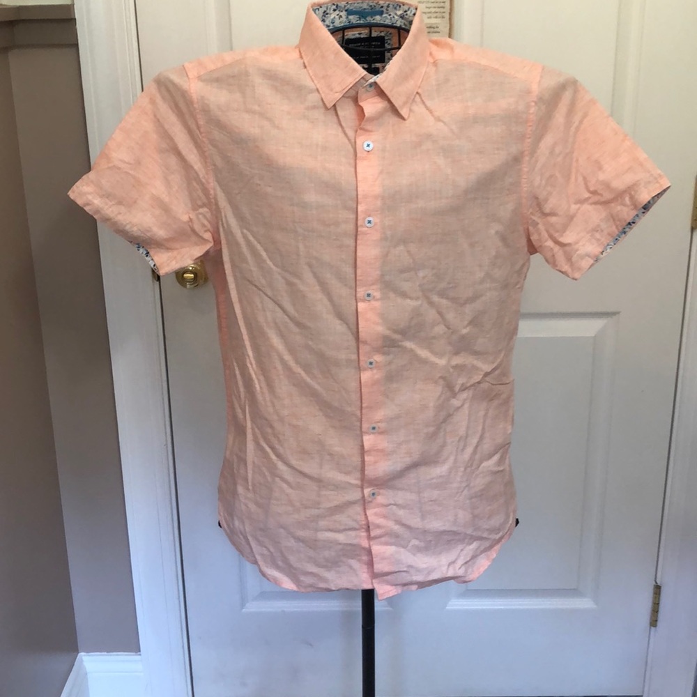 Denim & Flower slim fit solid button up
